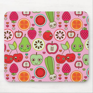 fruit kitchen illustration pattern mouse pad
