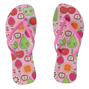 fruit kitchen illustration pattern thongs