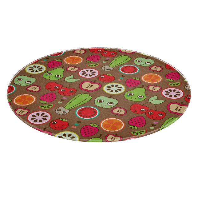 Fruit Kitchen Pattern Cutting Board (Corner)