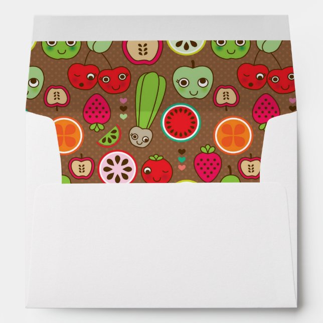 Fruit Kitchen Pattern Envelope (Back (Bottom))