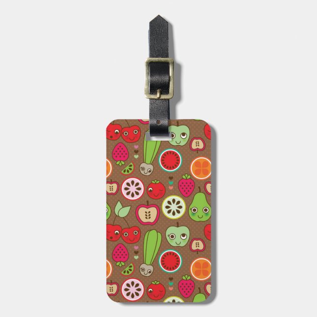 Fruit Kitchen Pattern Luggage Tag (Front Vertical)