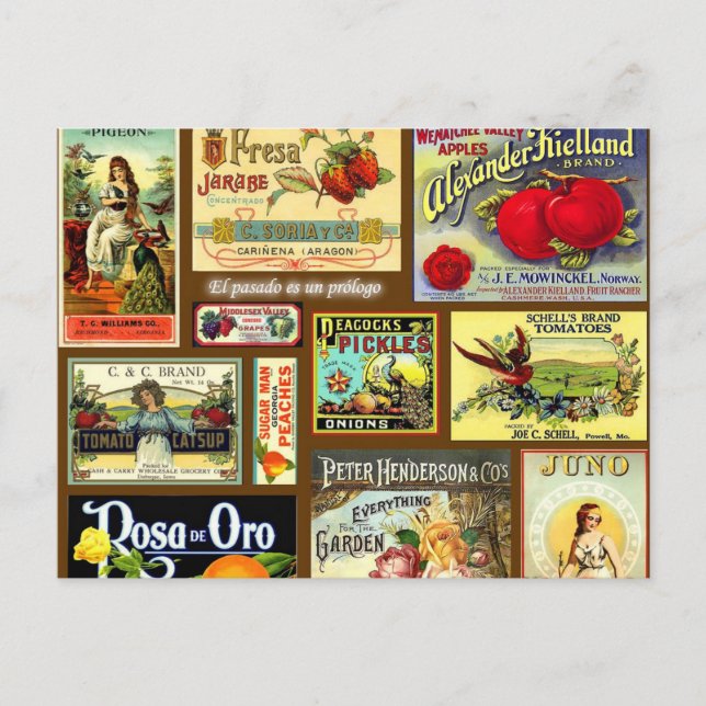 Fruit Label Vintage Postcards (Front)