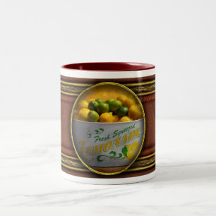 Fruit - Lemons - When life gives you lemons Two-Tone Coffee Mug