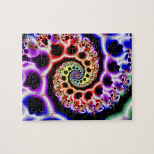 Fruit Loops   Rainbow Fractal Art Jigsaw Puzzle