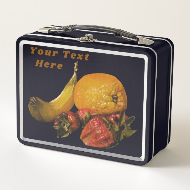 Fruit Lunch Box - Optional Personalisation (Front)