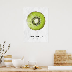 Fruit Market Kiwi  Poster