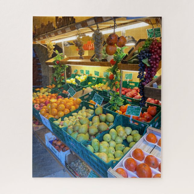 Fruit Market, Lerici, Liguria, Italy Jigsaw Puzzle (Vertical)