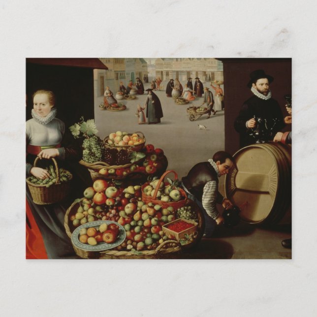 Fruit Market Postcard (Front)