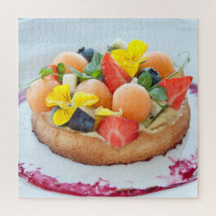 Fruit Melon Tart Dessert Jigsaw Puzzle