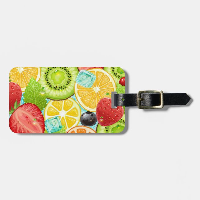 Fruit Mix Luggage Tag (Front Horizontal)