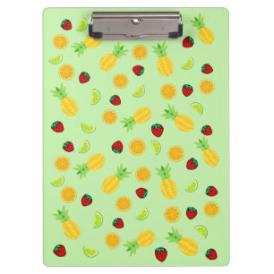 Fruit Mix Orange Strawberry Lime Strawberry Clipboard
