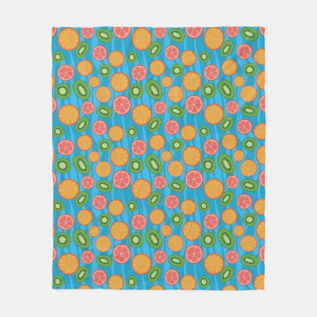 Fruit mood fleece blanket (Front)