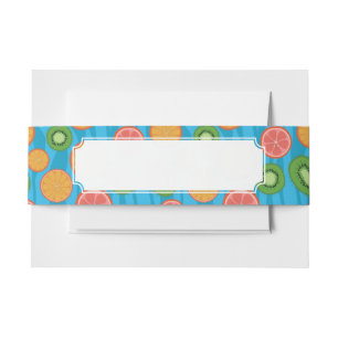 Fruit mood invitation belly band