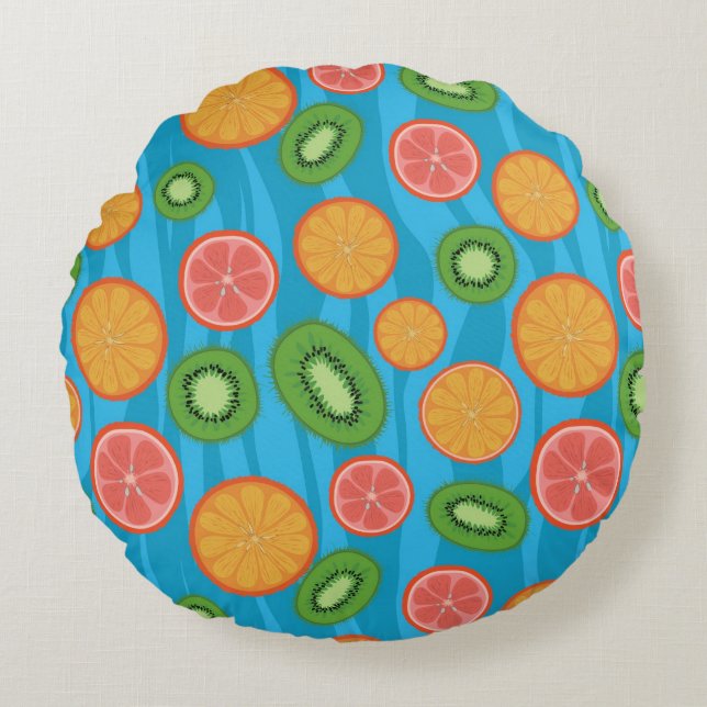 Fruit mood round cushion (Front)