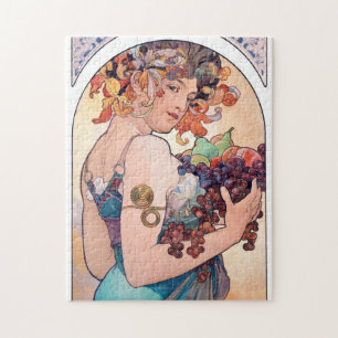 Fruit, Mucha Jigsaw Puzzle