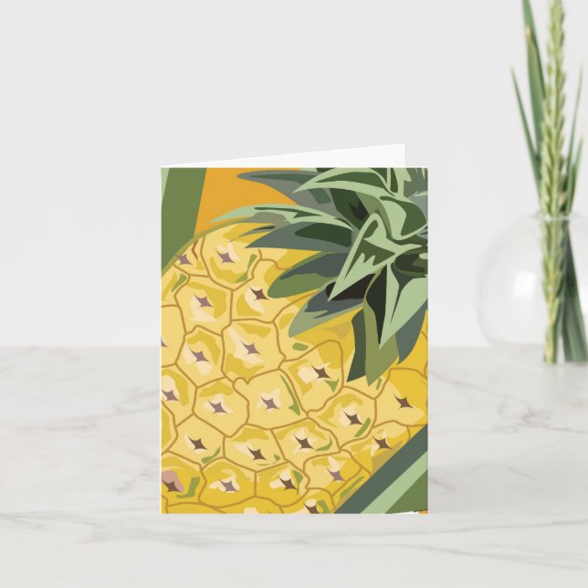 Fruit Note Card - Pineapple (Front)