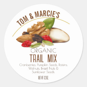 Fruit & Nut Trail Mix Product Labels