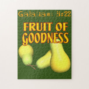 Fruit of goodness Bible Quotes Customise it Jigsaw Puzzle