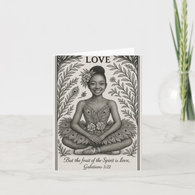 Fruit of Love BAP Ballerina Card (Front)