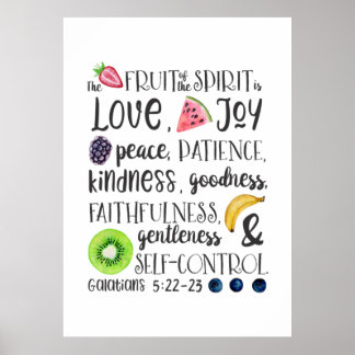 Fruit of the Spirit, Bible Verse Acrylic Print