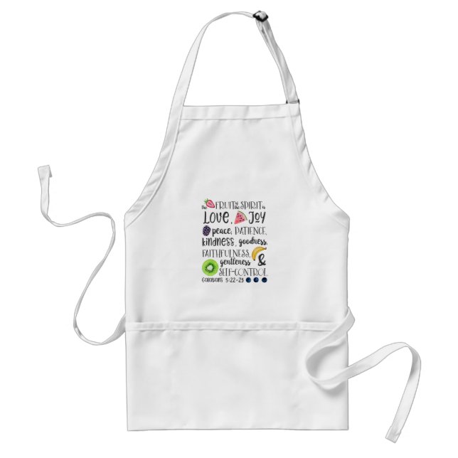 Fruit of the Spirit, Bible Verse, Christian Standard Apron (Front)