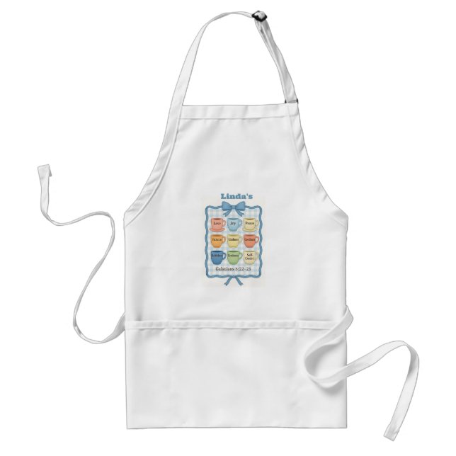 Fruit of the Spirit blue Standard Apron (Front)