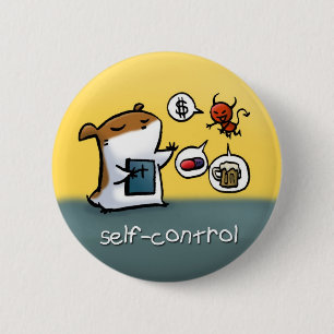 Fruit of the Spirit Button Badge (Self-Control)