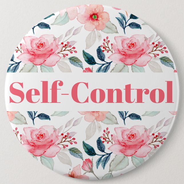 Fruit of the Spirit Button - Self-Control (Front)