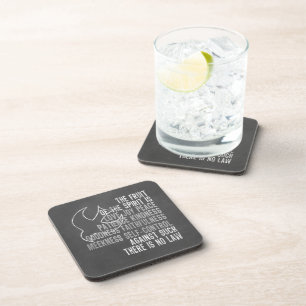 Fruit of the Spirit Chalkboard Look with Dove Coaster