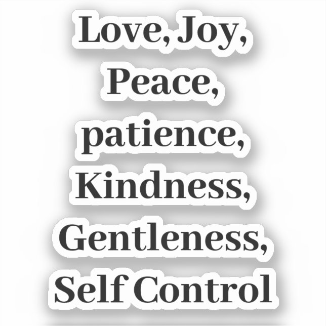 Fruit Of The Spirit Christian   (Front)