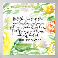 Fruit of the spirit | Christian Art Poster