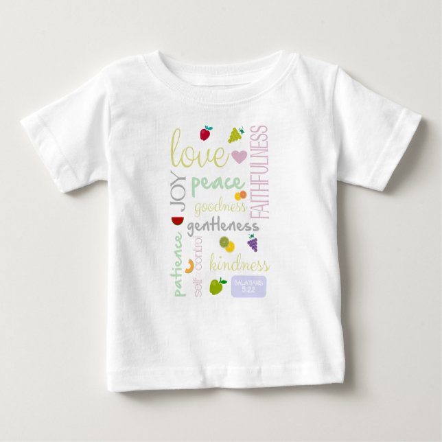 fruit of the spirit christian baby baby T-Shirt (Front)
