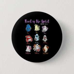 Fruit Of The Spirit Christian Religious Halloween  6 Cm Round Badge