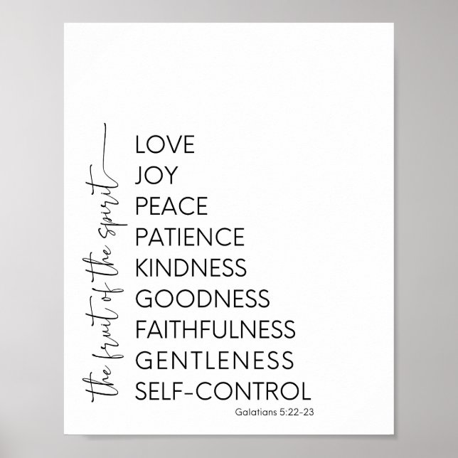 Fruit of the Spirit Christian Wall Decor (Front)