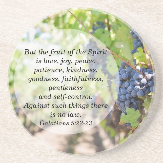 Fruit of the Spirit Drink Coaster (Front)