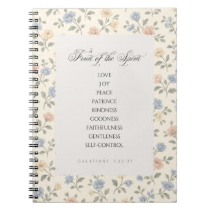 Fruit of the Spirit Galatians 5:22–23 Bible Verse  Notebook