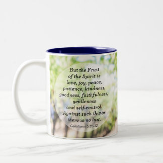 Fruit of the Spirit Galatians 5:22-23 Two-Tone Coffee Mug