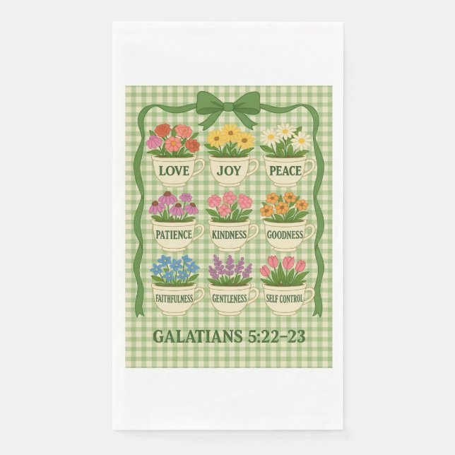 Fruit of the Spirit Guest Towels Napkin (Front)