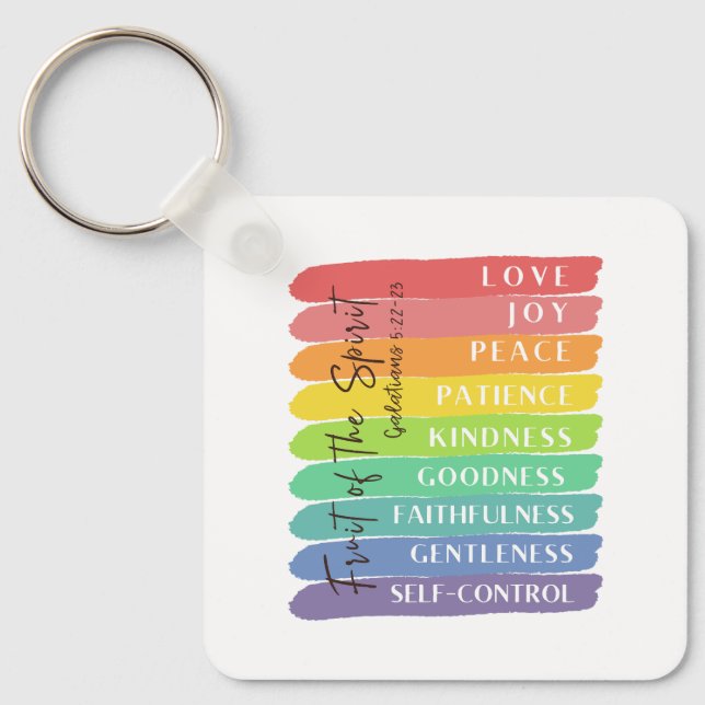 Fruit of the Spirit Key Ring (Front)