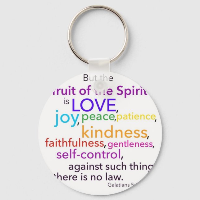 Fruit of the Spirit Key Ring (Front)