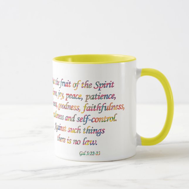 Fruit of the Spirit mug (Right)