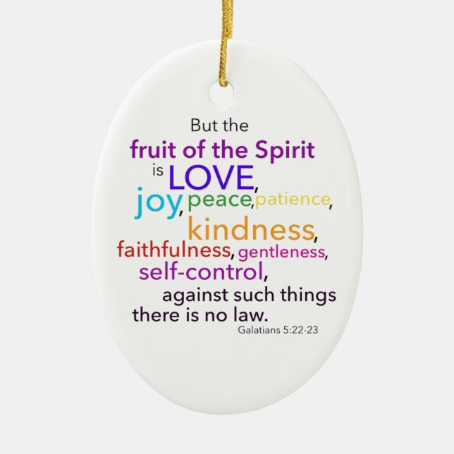 Fruit of the Spirit Ornament (Front)