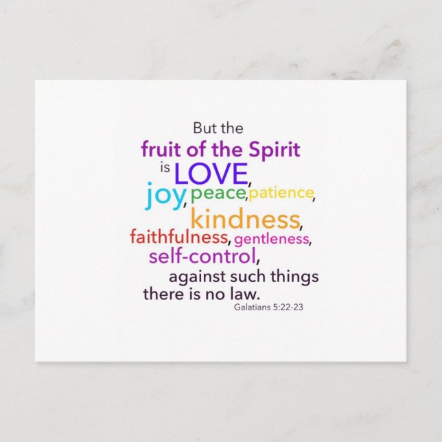 Fruit of the Spirit Postcard (Front)
