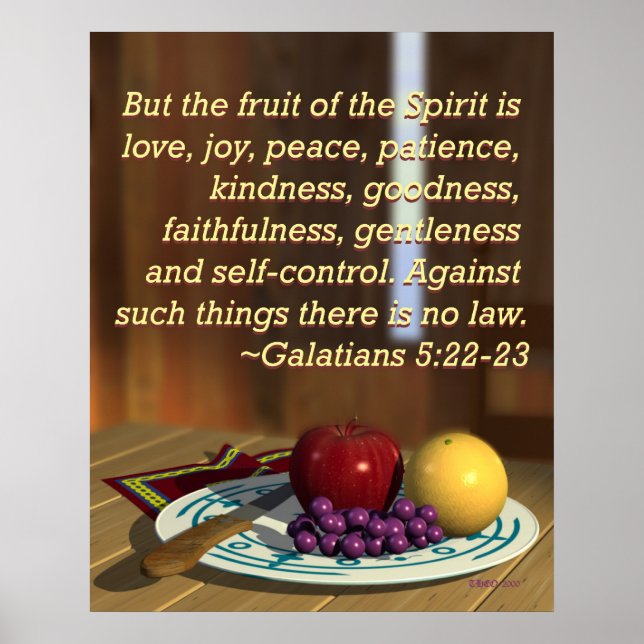 Fruit of the Spirit Poster (Front)