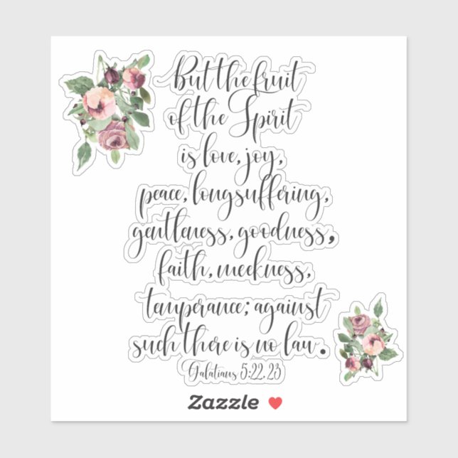 Fruit of the Spirit Scripture (Sheet)