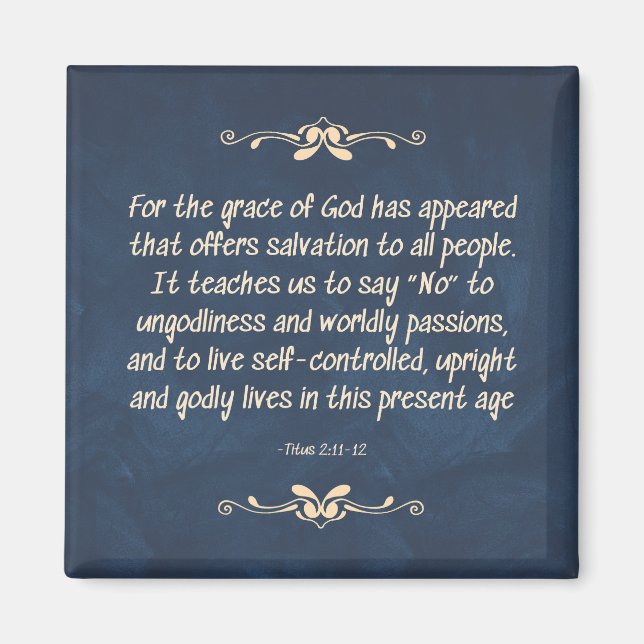 Fruit of the Spirit - Self-Control Magnet (Front)