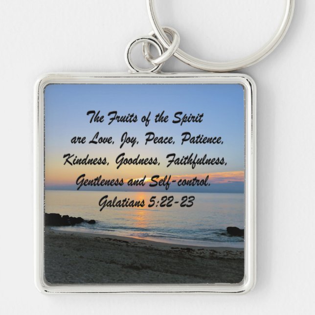FRUIT OF THE SPIRIT SUNRISE KEYCHAIN (Front)
