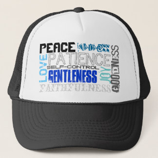 Fruit of the Spirit Trucker Hat (blue print)