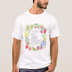 Fruit Of the Spirit Watercolor Artwork T-Shirt