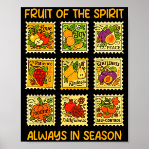 Fruit Of The Srit Christian Faith Jesus God Lover Poster